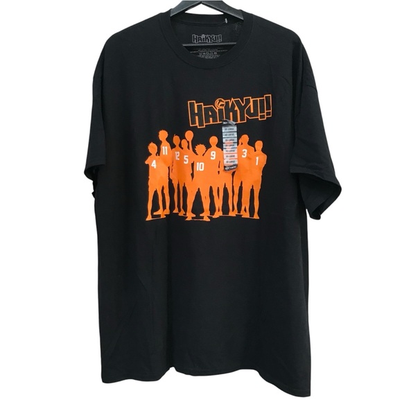 NEW - Hot Topic Haikyu Anime black tee t-shirt men’s XXL - Picture 1 of 4